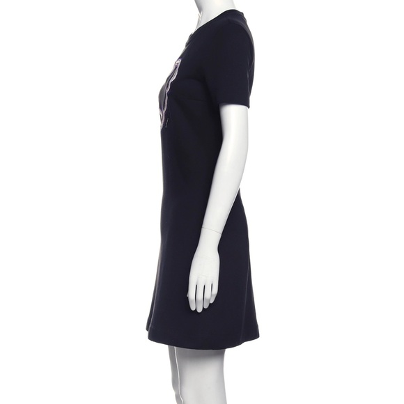 Carven Shift Crewneck Dress with Heart SZ S - Picture 2 of 5